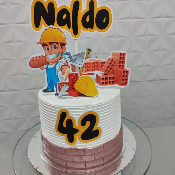 Topo de Bolo Pedreiro