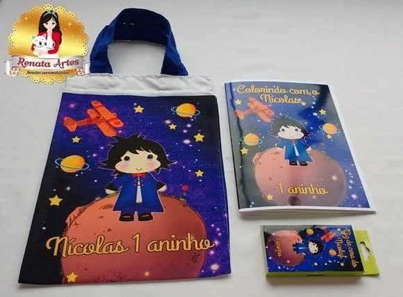 Kit Colorir Na Sacola Pequeno Príncipe