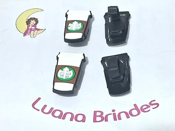 Pins para Cadarço Starbucks Emborrachado Pacote com 6 Unidad