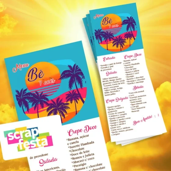 Menu Cardápio Festa Tardezinha