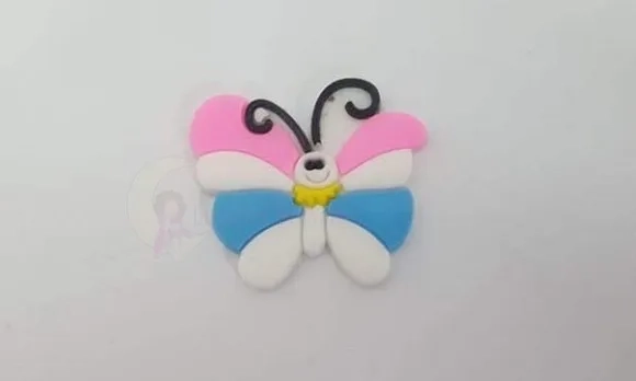 Aplique de Borboleta Emborrachado de 2cm