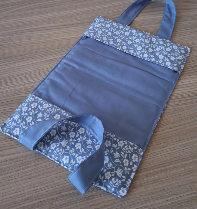 Capa de Livro em tecido Azul Floral