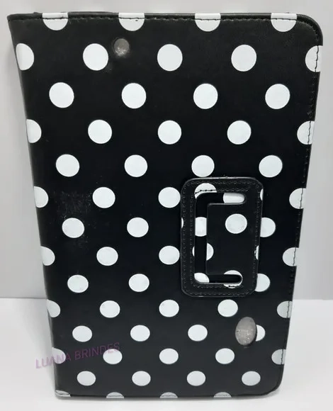 Capa Preta de Couro para Tablet - 1 Unidade