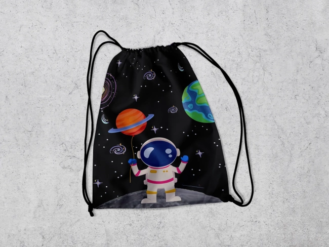Mochilinha Personalizada para lembrancinhas Astronauta