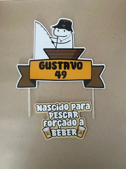 Arquivo Digital - Topo de Bolo Flork Pescando