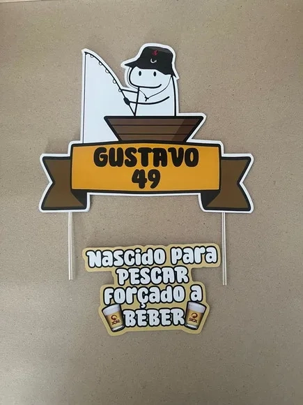 Arquivo Digital - Topo de Bolo Flork Pescando
