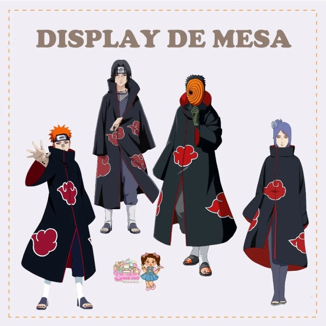 Kit Festa Só Um Bolinho AKATSUKI - Decoração de Festa