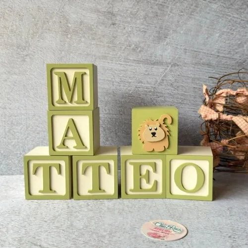 Safari Cubos 6x6cm - Decoração Bebè