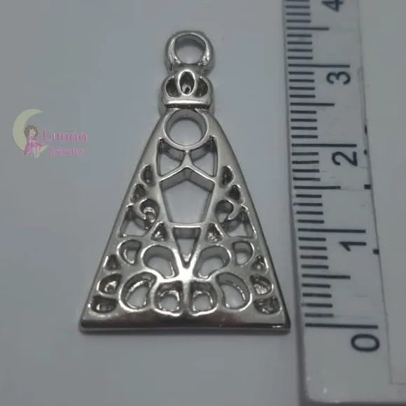 Pingente Nossa Senhora Aparecida Prata - Pct C/5 Unid