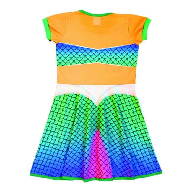 Vestido Infantil Fundo do Mar Colorido – Fantasia Oceano para Meninas | Ricardo Fantasias