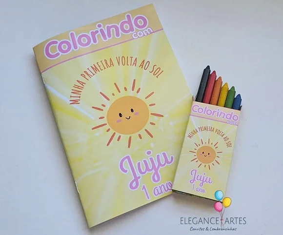 Livrinho de Colorir Primeira Volta ao Sol