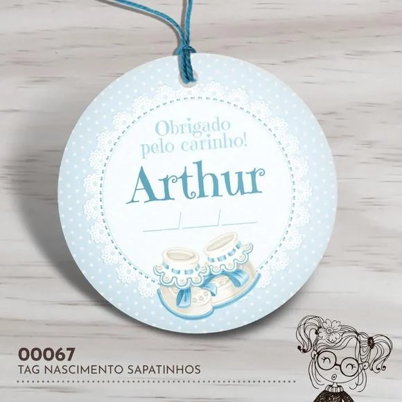Tag Redonda Sapatinho - 00067