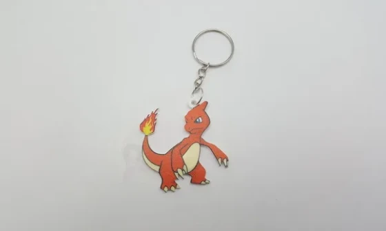 Chaveiro Pokémon Charmeleon em Acrílico Uv