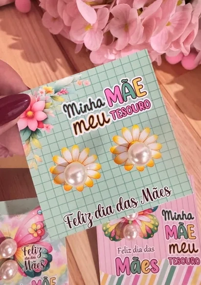 Brinco de Pérola Dia das Mães