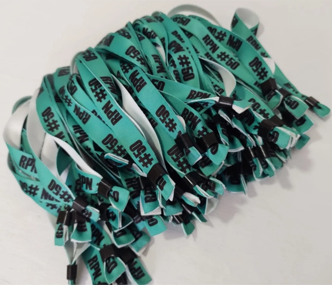 Pulseiras Personalizadas de Tecido Festas e Eventos !