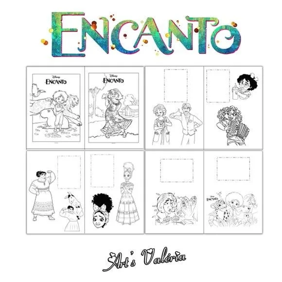 Álbum de Figurinhas Encanto - 10x15cm