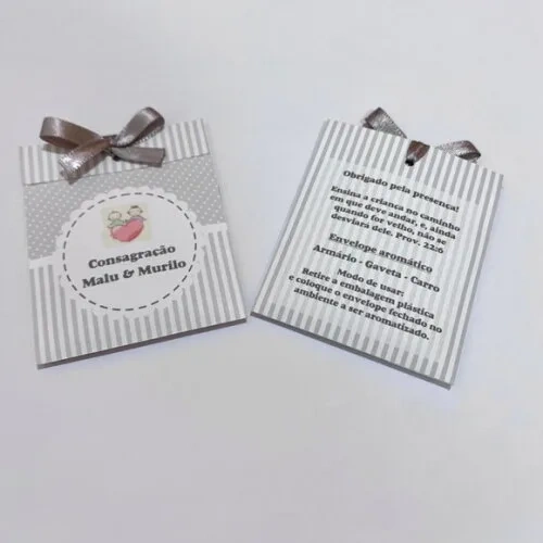 Lembrancinha Consagração Sachê perfumado para gavetas