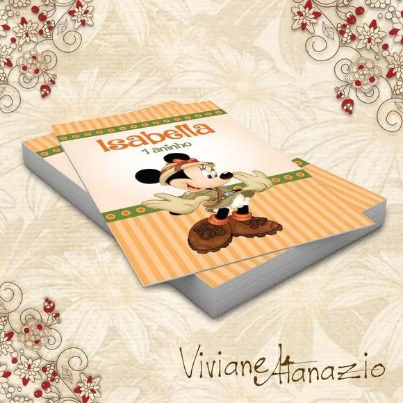 Adesivo Tubete Minnie Safari - 00289