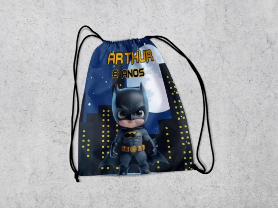 Mochilinha Personalizada para lembrancinhasdo Batman
