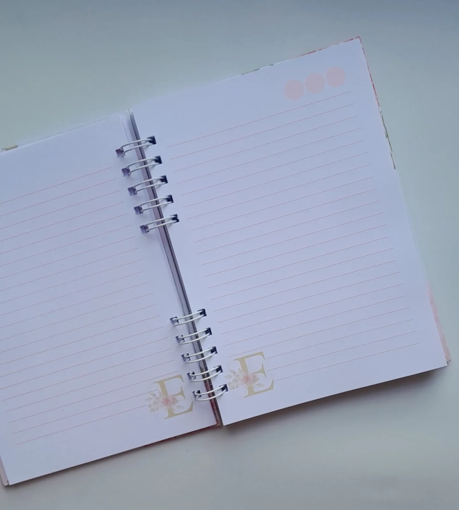 Caderno A5 Alfabeto Floral c/ 100 folhas