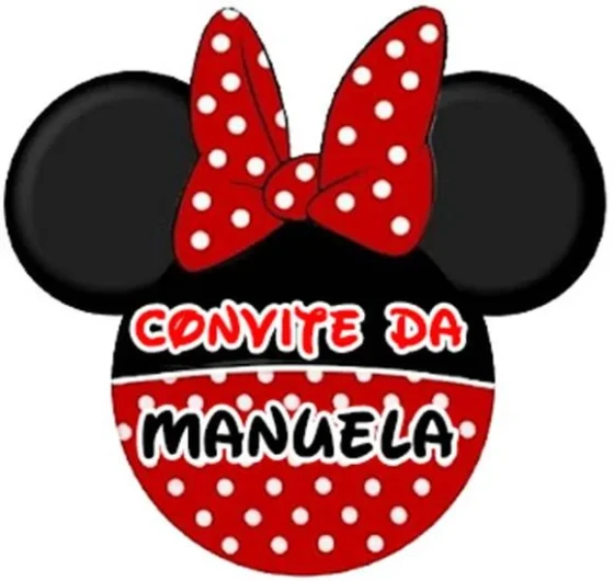 Convite Minie c/ Envelope Flor - 10x10cm