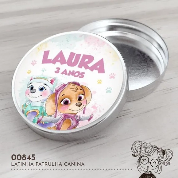 Latinha Adesivada Patrulha Canina - 00845