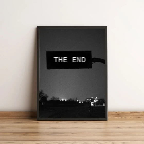 Quadro Placa The End 189