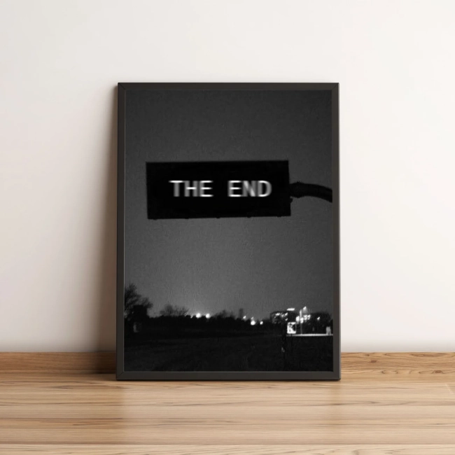Quadro Placa The End 189