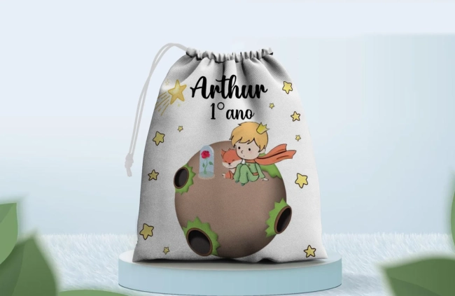 Saquinho Surpresa Personalizado do Pequeno Principe