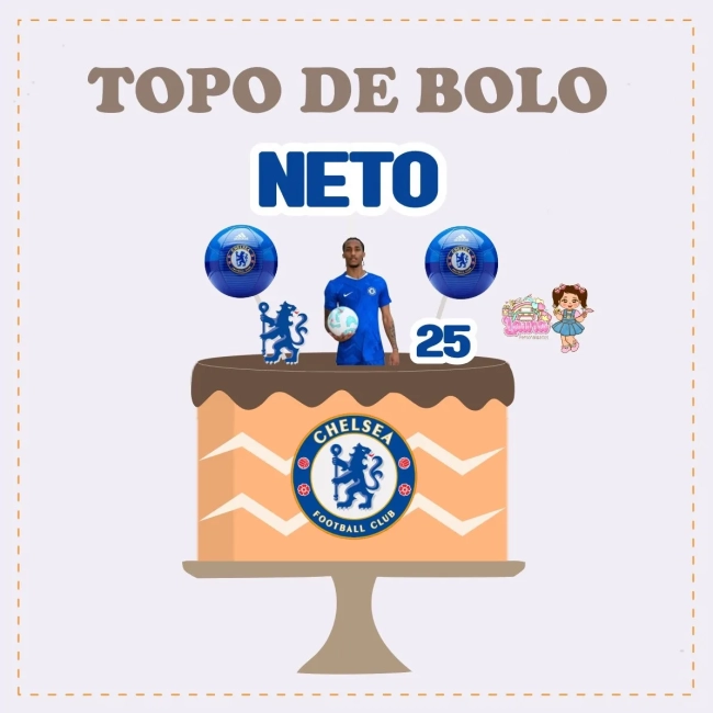 Kit Festa Só Um Bolinho CHELSEA - Decoração de Festa