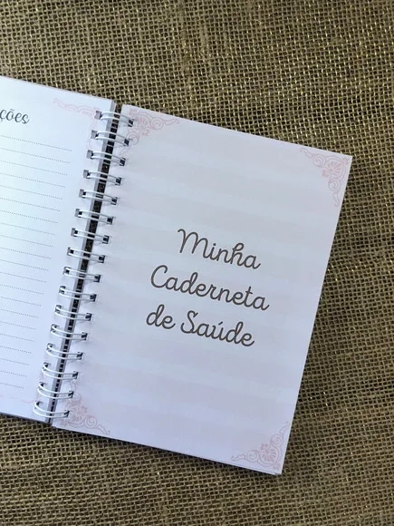 Caderneta de Saúde / Vacinação Personalizada - Clean Rosa