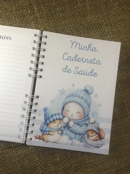 Caderneta de Saúde / Vacinação Personalizada - Ursinho