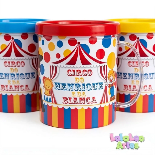 Caneca Circo Menina Personalizada