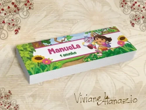 Rótulo Potinho Dora Aventureira - 00291