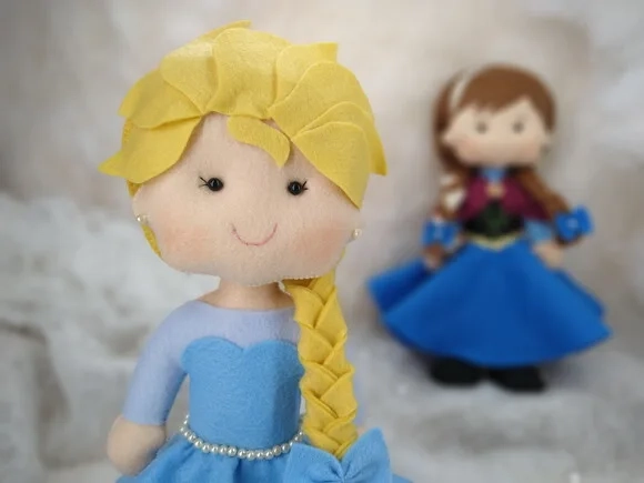 ELSA de feltro - Personagem filme Frozen