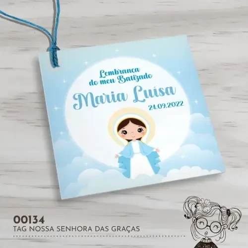 Tag Quadrada Nossa Senhora das Graças - 00134