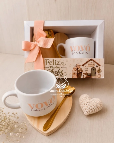 Kit Presente Dia dos Avós – UMA Xícara Personalizada