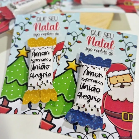 Card com Bala Natal