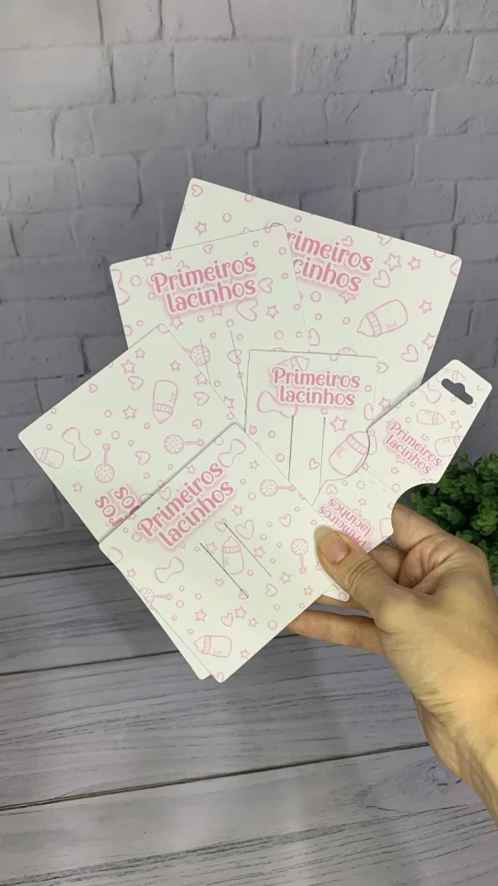 Tags/Papeletas para Laços Tema Meus Primeiros Lacinhos