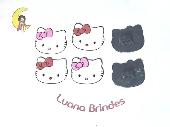 Ponteira P/lápis Hello Kitty Emborrachado Pacote C/6 Unidade