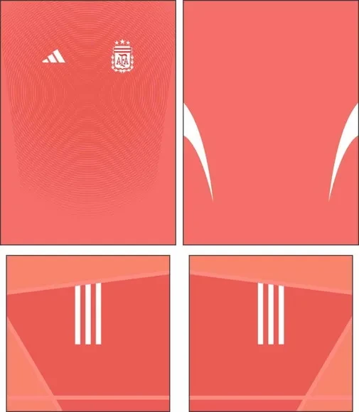 Arte Vetor Camisa Argentina Goleiro 2025