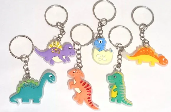 Chaveiro Dinossauro Variados - 6 Peças