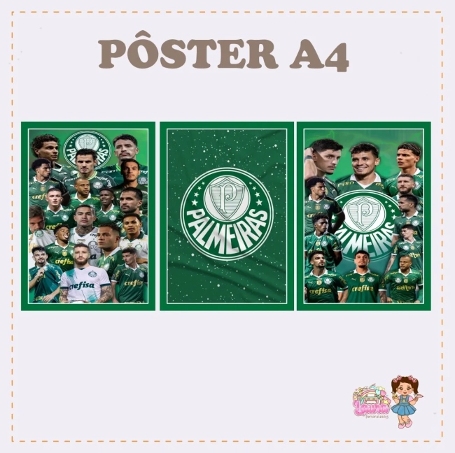 Kit Festa Só Um Bolinho PALMEIRAS - Decoração de Festa
