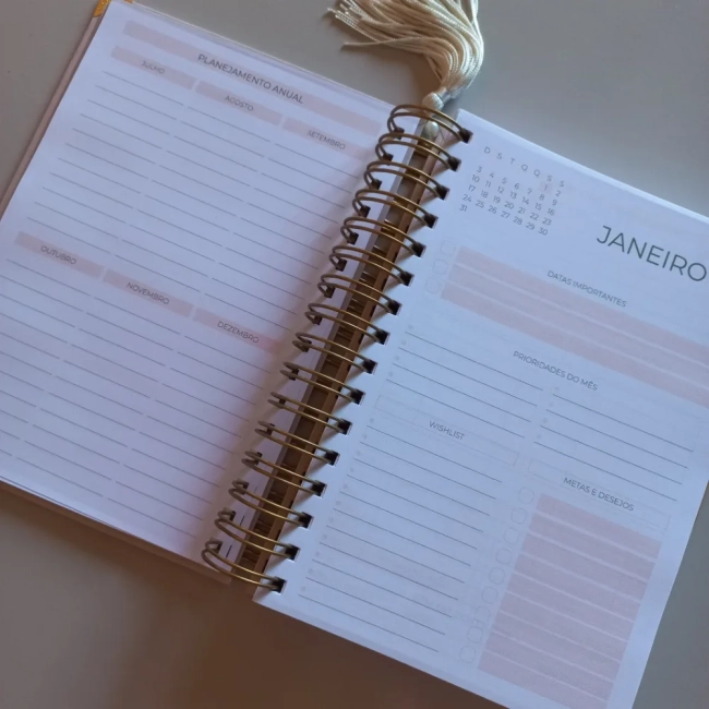 Agenda 2027 Personalizada A5 com Nome | Agenda Datada Minimalista Elegante