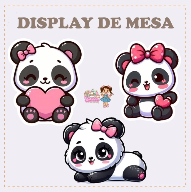Kit Festa Só Um Bolinho PANDINHA - Decoração de Festa