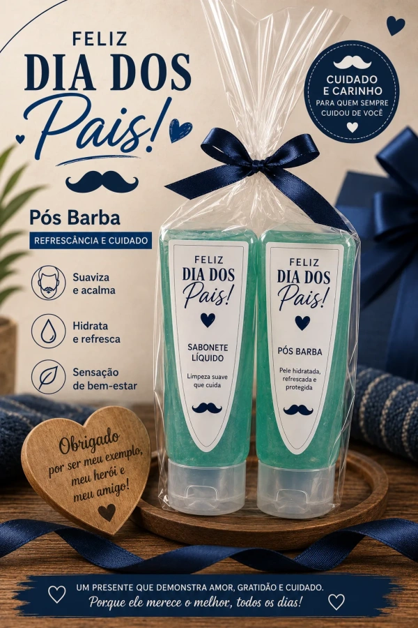Kit Pós Barba e Sabonete Líquido