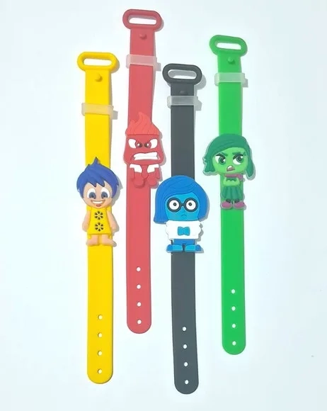 Pulseira Divertidamente Emborrachado 19cm 4 Unidades