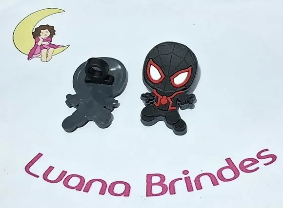 Ponteira P/lápis Homem Aranha Emborrachado 6 Unidades