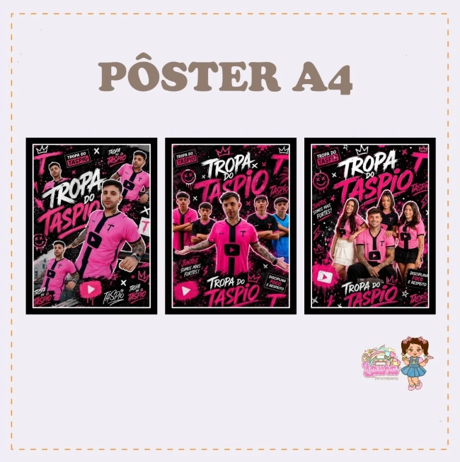 Kit Festa Só Um Bolinho TROPA DO TASPIO Modelo 3 - Decoração de Festa