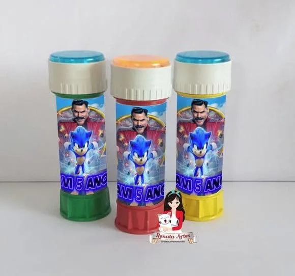 Bolhas de Sabão Sonic Filme